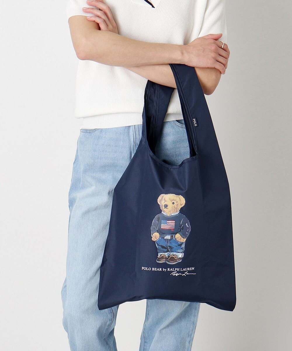 【ムーンバット/MOONBAT】のPOLO RALPH LAUREN リップポケッタブルレインバッグ フラッグベア インテリア・キッズ・メンズ・レディースファッション・服の通販 founy(ファニー) 　ファッション　Fashion　レディースファッション　WOMEN　アイビー　Ivy　コンパクト　Compact　ニューヨーク　New York　プリント　Print　旅行　Travel　ネイビーブルー|ID: prp329100004464961 ipo3291000000031276069