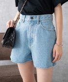 【ウィゴー/WEGO】の台形デニムショートパンツ デニム淡色|ID: prp329100004465090 ipo3291000000031942452