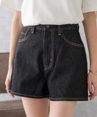 【ウィゴー/WEGO】の台形デニムショートパンツ ブラック|ID: prp329100004465090 ipo3291000000031942457