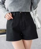 【ウィゴー/WEGO】の台形デニムショートパンツ ブラック中濃色|ID: prp329100004465090 ipo3291000000032055141