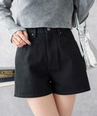 【ウィゴー/WEGO】の台形デニムショートパンツ ブラック中濃色|ID: prp329100004465090 ipo3291000000032259541