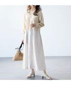 【エニィ スィス/any SiS】の【2SET】シャツワンピ × ニット セット オフストライプ×シャンパン|ID: prp329100004465156 ipo3291000000032673744