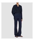 【ジョゼフ/JOSEPH】のストレッチリネン フレアトラウザーズ Navy|ID: prp329100004465163 ipo3291000000031835246
