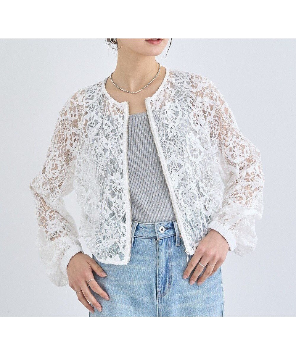 【アースミュージックアンドエコロジー/earth music&ecology】のレースZIPシャツ 人気、トレンドファッション・服の通販 founy(ファニー) 　ファッション　Fashion　レディースファッション　Fashion for Women　トップス・カットソー　Cut & Sew Tops　シャツ・ブラウス・オフィスカジュアル　Elegant Blouses & Button-Ups　フェミニン　Feminine, Girly　ブルゾン　Blouson, Bomber Jacket　ポケット　Pocket, Pocket Detail　リボン　Ribbon, Bow　レース　Lace, Lace Fabric　夏　Summer　春　Spring　S/S・春夏　SS, Spring/Summer, Warm Season　 other-1|ID: prp329100004465193 ipo3291000000032680727