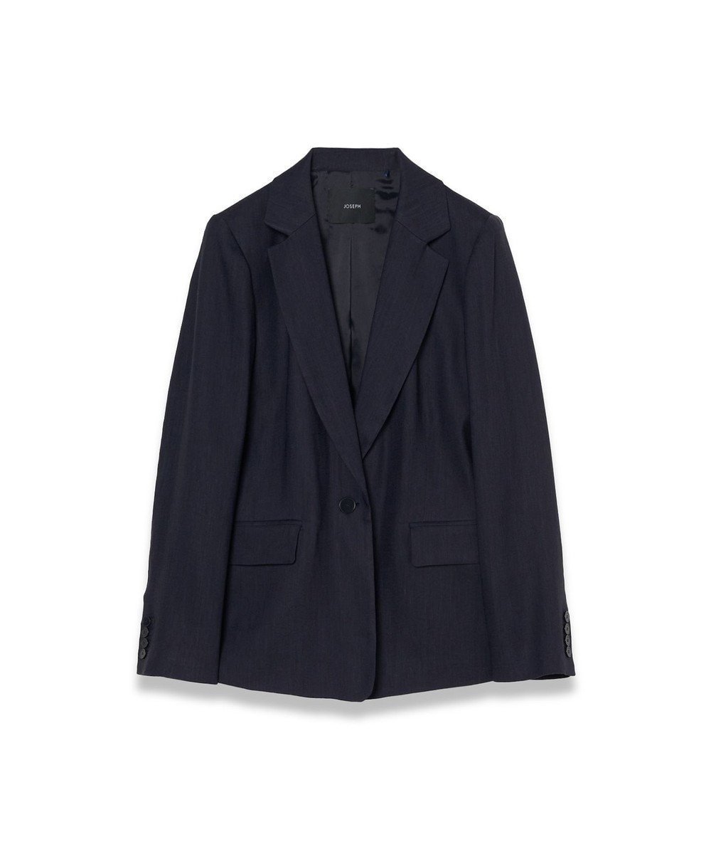 【ジョゼフ/JOSEPH】のストレッチリネン ジャケット 人気、トレンドファッション・服の通販 founy(ファニー) 　ファッション　Fashion　レディースファッション　WOMEN　アウター　Coat Outerwear　ジャケット　Jackets　テーラードジャケット　Tailored Jackets　ジャケット　Jacket　ストレッチ　Stretch　センター　Center　ドレープ　Drape　フィット　Fit　フラップ　Flap　リネン　Linen　エレガント 上品　Elegant　夏　Summer　春　Spring　S/S・春夏　Ss・Spring/Summer　 other-1|ID: prp329100004465198 ipo3291000000031836915