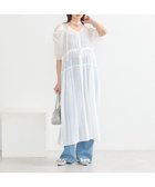 【アースミュージックアンドエコロジー/earth music&ecology】のドットドビーシアー羽織ワンピース White|ID: prp329100004465203 ipo3291000000032502380
