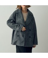 【イェッカ ヴェッカ/YECCA VECCA】のヘリンボーン柄Pコート 人気、トレンドファッション・服の通販 founy(ファニー) ファッション Fashion レディースファッション WOMEN アウター Coat Outerwear コート Coats ジャケット Jackets Pコート Pea Coats ショルダー Shoulder ジャケット Jacket ドロップ Drop バランス Balance ビッグ Big ヘリンボーン Herringbone ベーシック Basic ボンディング Bonding ポケット Pocket 冬 Winter A/W・秋冬 Aw・Autumn/Winter・Fw・Fall-Winter 軽量 Lightweight |ID:prp329100004465216