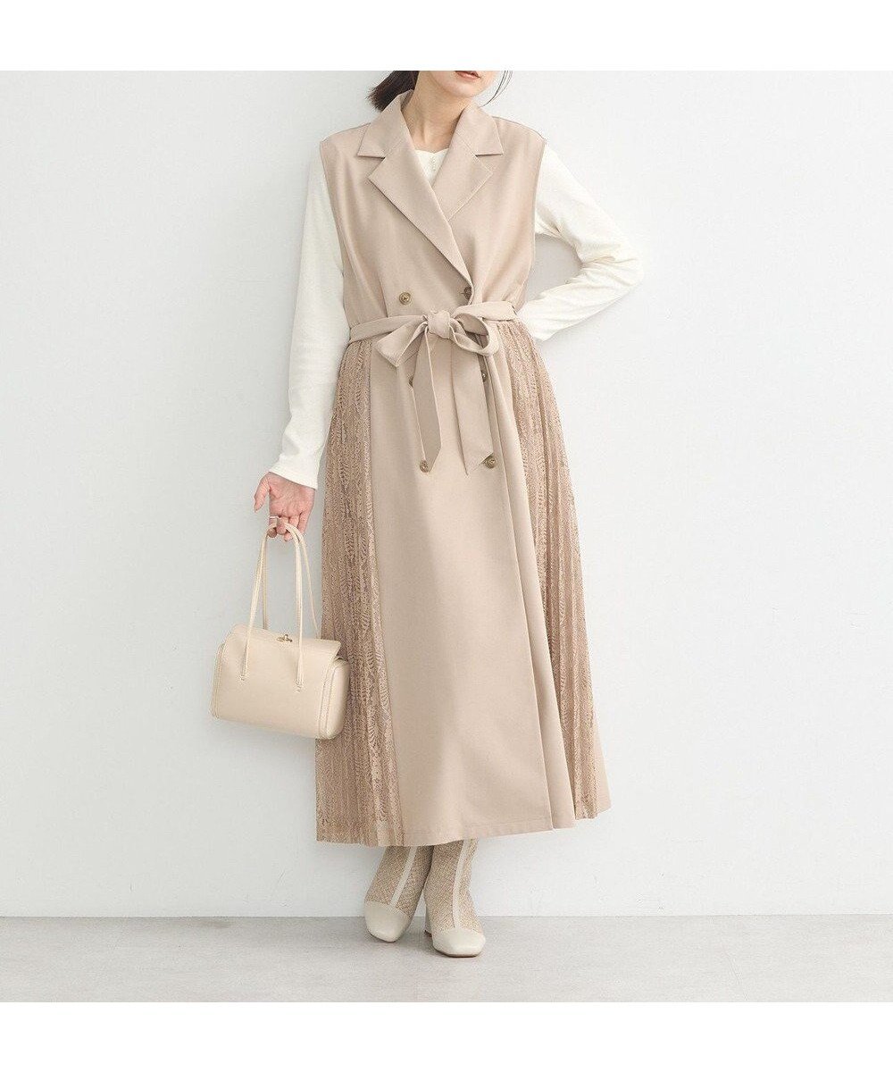 【アースミュージックアンドエコロジー/earth music&ecology】のサイドレースジレンチ 人気、トレンドファッション・服の通販 founy(ファニー) 　ファッション　Fashion　レディースファッション　WOMEN　アウター　Coat Outerwear　コート　Coats　ジャケット　Jackets　トレンチコート　Trench Coats　おすすめ　Recommend　ジャケット　Jacket　デニム　Denim　フェミニン　Feminine　ボトム　Bottom　ポケット　Pocket　レース　Race　ワイド　Wide　エレガント 上品　Elegant　今季　This Season　夏　Summer　S/S・春夏　Ss・Spring/Summer　A/W・秋冬　Aw・Autumn/Winter・Fw・Fall-Winter　 other-1|ID: prp329100004465251 ipo3291000000031287627