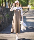 【エニィ スィス/any SiS】の【洗える・2SET】カットデザインスタイルアップ ワンピース×ニット モカ×アイボリー|ID: prp329100004465267 ipo3291000000032559133