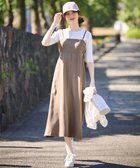 【エニィ スィス/any SiS】の【洗える・2SET】カットデザインスタイルアップ ワンピース×ニット モカ×アイボリー|ID: prp329100004465267 ipo3291000000033287635