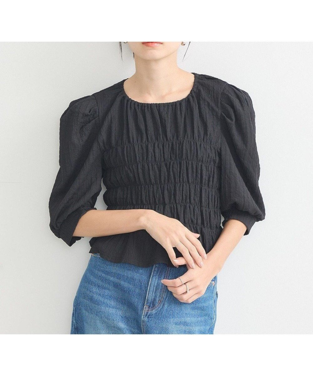 【アースミュージックアンドエコロジー/earth music&ecology】のポコポコシャーリングトップス 人気、トレンドファッション・服の通販 founy(ファニー) 　ファッション　Fashion　レディースファッション　WOMEN　トップス・カットソー　Tops/Tshirt　シャツ/ブラウス　Shirts/Blouses　ロング / Tシャツ　T-Shirts　カットソー　Cut and Sewn　おすすめ　Recommend　カットソー　Cut And Sew　シャーリング　Shirring　スリーブ　Sleeve　タートルネック　Turtleneck　フロント　Front　ポケット　Pocket　夏　Summer　S/S・春夏　Ss・Spring/Summer　A/W・秋冬　Aw・Autumn/Winter・Fw・Fall-Winter　 other-1|ID: prp329100004465275 ipo3291000000031835167