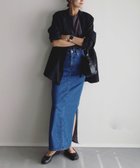 【ウォードブルー/WOADBLUE】のLINE ラインスカート ミッドブルー 人気、トレンドファッション・服の通販 founy(ファニー) ファッション Fashion レディースファッション Fashion for Women スカート Skirts デニムスカート・カジュアルスカート Denim Skirts エレガント 上品 Elegant スリット Slit, Slit Detail デニム Denim, Jeans Material トレンド Trend, Trending Now 定番 Standard, Basic Item ラグジュアリー Luxury, Elegant A/W・秋冬 Autumn/Winter S/S・春夏 SS, Spring/Summer, Warm Season 夏 Summer thumbnail MIDBLUE|ID: prp329100004465288 ipo3291000000033049259