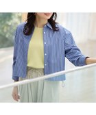 【エニィファム/any FAM】の【洗濯機可】ストライプドロストシャツ 人気、トレンドファッション・服の通販 founy(ファニー) ファッション Fashion レディースファッション Fashion for Women トップス・カットソー Cut & Sew Tops シャツ・ブラウス・オフィスカジュアル Elegant Blouses & Button-Ups おすすめ Recommended / Our Picks インナー Innerwear シルバー Silver, Metallic Silver 夏 Summer 春 Spring S/S・春夏 SS, Spring/Summer, Warm Season 羽織 Haori, Light Jacket thumbnail ネイビー×オフストライプ|ID: prp329100004465305 ipo3291000000033542630
