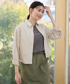 【エニィファム/any FAM】の【洗濯機可】ストライプドロストシャツ 人気、トレンドファッション・服の通販 founy(ファニー) ファッション Fashion レディースファッション Fashion for Women トップス・カットソー Cut & Sew Tops シャツ・ブラウス・オフィスカジュアル Elegant Blouses & Button-Ups おすすめ Recommended / Our Picks インナー Innerwear シルバー Silver, Metallic Silver 夏 Summer 春 Spring S/S・春夏 SS, Spring/Summer, Warm Season 羽織 Haori, Light Jacket thumbnail グレー×オフストライプ|ID: prp329100004465305 ipo3291000000033542631
