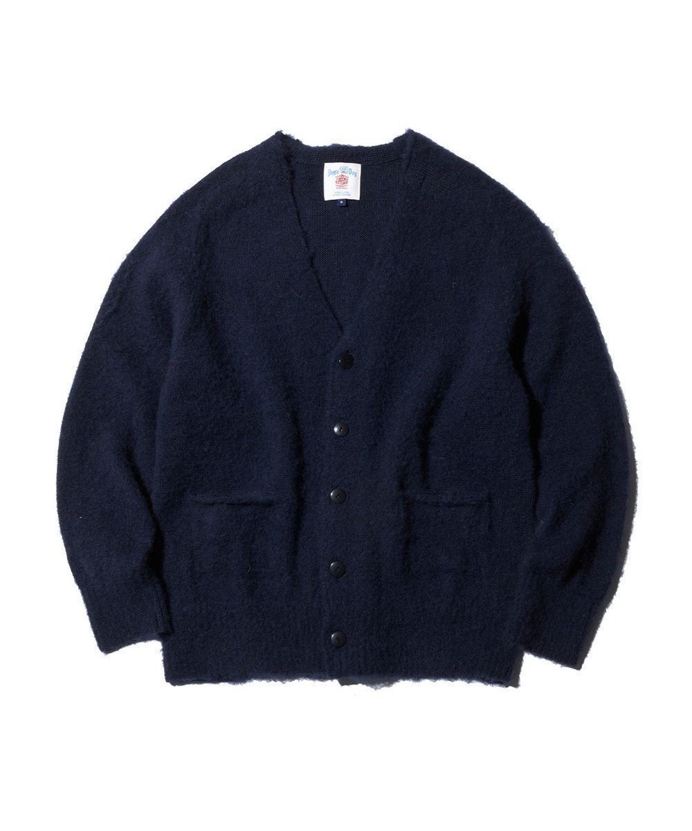 【ジェイ プレス/J.PRESS / MEN】の【J.PRESS ORIGINALS】BRITISH WOOL SHAGGYDOG CARDIGAN / JAPAN MADE インテリア・キッズ・メンズ・レディースファッション・服の通販 founy(ファニー) 　ファッション　Fashion　レディースファッション　WOMEN　トップス・カットソー　Tops/Tshirt　カーディガン　Cardigans　カーディガン　Cardigan　フィット　Fit　A/W・秋冬　Aw・Autumn/Winter・Fw・Fall-Winter　ネイビー系|ID: prp329100004465674 ipo3291000000031962175