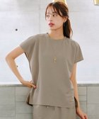 【ティアクラッセ/Tiaclasse】の【洗える】フレンチスリーブカノコトップス ベージュ|ID: prp329100004465719 ipo3291000000032142835