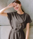 【ティアクラッセ/Tiaclasse】の【洗える】フレンチスリーブカノコトップス カーキ|ID: prp329100004465719 ipo3291000000032142837
