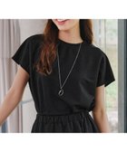 【ティアクラッセ/Tiaclasse】の【洗える】フレンチスリーブカノコトップス ブラック|ID: prp329100004465719 ipo3291000000032142839