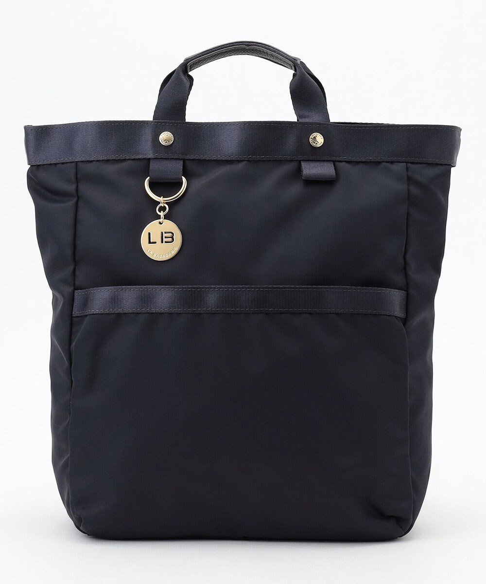 【ラ バガジェリー/LA BAGAGERIE】のチャーム付き ナイロンリュック インテリア・キッズ・メンズ・レディースファッション・服の通販 founy(ファニー) 　ファッション　Fashion　レディースファッション　Fashion for Women　バッグ　Bags　おすすめ　Recommended / Our Picks　ショルダー　Shoulder, Shoulder Strap　スクエア　Square, Square Shape　スマート　Smart, Elegant　チャーム　Charm, Pendant　ポケット　Pocket, Pocket Detail　リュック　Backpack, Rucksack　エレガント 上品　Elegant　定番　Standard, Basic Item　軽量　Lightweight, Ultra Light　ビジネス 仕事 通勤　Business / Work / Commuting　ダークグレー|ID: prp329100004465746 ipo3291000000034410955