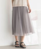 【ジェイ プレス/J.PRESS】の【WEB限定カラーあり・洗える】ハイゲージチュール プリーツ スカート ライトグレー系|ID: prp329100004465806 ipo3291000000033315059