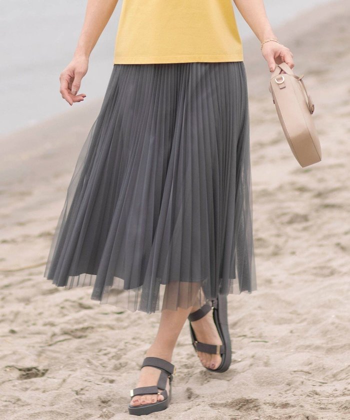 【ジェイ プレス/J.PRESS】の【WEB限定カラーあり・洗える】ハイゲージチュール プリーツ スカート インテリア・キッズ・メンズ・レディースファッション・服の通販 founy(ファニー) https://founy.com/ ファッション Fashion レディースファッション Fashion for Women スカート Skirts プリーツスカート / 上品フェミニンスタイル Pleated Skirts フェミニン Feminine, Girly プリーツ Pleats, Pleated メッシュ Mesh, Net Fabric 夏 Summer 春 Spring S/S・春夏 SS, Spring/Summer, Warm Season 洗える Machine Washable |ID: prp329100004465806 ipo3291000000034279299