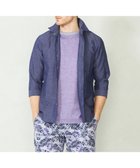 【ジョセフ アブード マウンテン/JOSEPH ABBOUD MOUNTAIN】の【SPACE/UNISEX】カラー豊富! リヨセルリネンサッカー七分袖 シャツ ダルブルー系|ID: prp329100004465840 ipo3291000000031863884