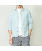 【ジョセフ アブード マウンテン/JOSEPH ABBOUD MOUNTAIN】の【SPACE/UNISEX】カラー豊富! リヨセルリネンサッカー七分袖 シャツ グリーン系|ID: prp329100004465840 ipo3291000000032647918