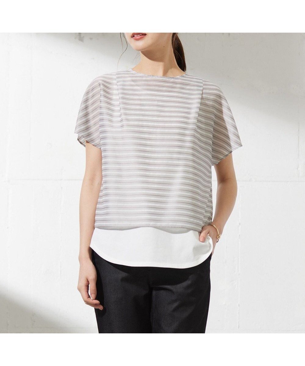 【ジェイ プレス/J.PRESS】のシアーボーダーツイン カットソー インテリア・キッズ・メンズ・レディースファッション・服の通販 founy(ファニー) ファッション Fashion レディースファッション Fashion for Women トップス・カットソー Cut & Sew Tops シャツ・ブラウス・オフィスカジュアル Elegant Blouses & Button-Ups ロングTシャツ・Tシャツ Longline T-Shirts & Tees カットソー・ベーシックTシャツ Cut-and-Sewn Tops / Stretch Tees & Basics インナー Innerwear 春 Spring カットソー Cut and Sewn Top シアー Sheer, See-Through タンク Tank Top, Sleeveless Top トレンド Trend, Trending Now ベーシック Basic, Essential ボーダー Border, Stripe S/S・春夏 SS, Spring/Summer, Warm Season 夏 Summer モカ系1|ID: prp329100004465935 ipo3291000000034251624