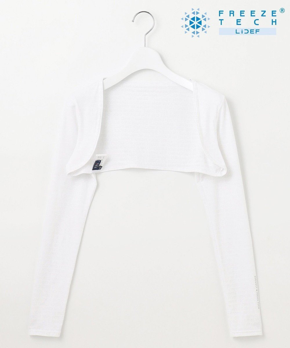 【23区 ゴルフ/NIJYUSANKU GOLF】の【UNISEX】氷撃シリーズ【接触冷感/防臭/UVケア/吸水速乾】ボレロ インテリア・キッズ・メンズ・レディースファッション・服の通販 founy(ファニー) 　ファッション　Fashion　レディースファッション　WOMEN　アウター　Coat Outerwear　ボレロ　Bolero jackets　ゴルフ　Golf　ユニセックス　Unisex　プリント　Print　ボレロ　Bolero　吸水　Water Absorption　夏　Summer　春　Spring　S/S・春夏　Ss・Spring/Summer　ホワイト系|ID: prp329100004465958 ipo3291000000031510043