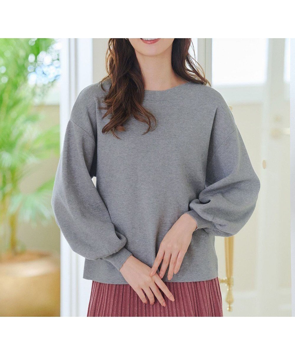 【ティアクラッセ/Tiaclasse】の【安田美沙子さん着用・新色追加】ボリュームパフスリーブニット インテリア・キッズ・メンズ・レディースファッション・服の通販 founy(ファニー) 　ファッション　Fashion　レディースファッション　Fashion for Women　トップス・カットソー　Cut & Sew Tops　ニット　Knit Tops & Sweaters　アクセサリー　Fashion Accessories　洗える　Machine Washable　秋　Autumn　カーディガン　Cardigan, Knitwear　コンパクト　Compact, Small Size　シューズ　Shoes, Footwear　ショート　Short, Short Length　シンプル　Simple, Minimal　スリーブ　Sleeve, Long Sleeve / Short Sleeve　セーター　Sweater, Knitwear　チュニック　Tunic, Long Top　長袖　Long Sleeve, Full Sleeve　パール　Pearl, Pearl Accent　ポケット　Pocket, Pocket Detail　楽ちん　Easy Fit, Comfortable　冬　Winter / This Winter　A/W・秋冬　Autumn/Winter　再入荷　Restock / Back in Stock　エレガント 上品　Elegant　新作・新入荷　New Arrivals / New In　グレー|ID: prp329100004465993 ipo3291000000035696134