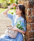 【ティアクラッセ/Tiaclasse】の【セットアップ可・洗える】麻調リボン袖ブラウス サックス|ID: prp329100004466000 ipo3291000000031865932