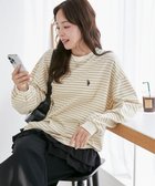 【ウィゴー/WEGO】のUSPOLOだぼそでカラーロンT ベージュボーダー|ID: prp329100004466005 ipo3291000000032563730