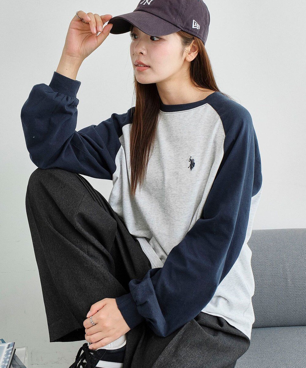 【ウィゴー/WEGO】のUSPOLOだぼそでカラーロンT インテリア・キッズ・メンズ・レディースファッション・服の通販 founy(ファニー) 　ファッション　Fashion　レディースファッション　Fashion for Women　トップス・カットソー　Cut & Sew Tops　シャツ・ブラウス・オフィスカジュアル　Elegant Blouses & Button-Ups　ロングTシャツ・Tシャツ　Longline T-Shirts & Tees　カットソー・ベーシックTシャツ　Cut-and-Sewn Tops / Stretch Tees & Basics　春　Spring　秋　Autumn　カットソー　Cut and Sewn Top　シンプル　Simple, Minimal　ストレート　Straight, Straight Cut　スラックス　Slacks, Dress Pants　スリーブ　Sleeve, Long Sleeve / Short Sleeve　デニム　Denim, Jeans Material　トレンド　Trend, Trending Now　長袖　Long Sleeve, Full Sleeve　ビスチェ　Bustier, Corset Top　ベーシック　Basic, Essential　ボトム　Bottoms, Lower Wear　ボーダー　Border, Stripe　別注　Limited Edition, Custom Order　半袖　Short Sleeve, Half Sleeve　モチーフ　Motif, Design Theme　無地　Plain, Solid Color　ワイド　Wide, Wide Fit　ワンポイント　One Point, Statement Accent　冬　Winter / This Winter　S/S・春夏　SS, Spring/Summer, Warm Season　再入荷　Restock / Back in Stock　おすすめ　Recommended / Our Picks　柄3|ID: prp329100004466005 ipo3291000000033998547