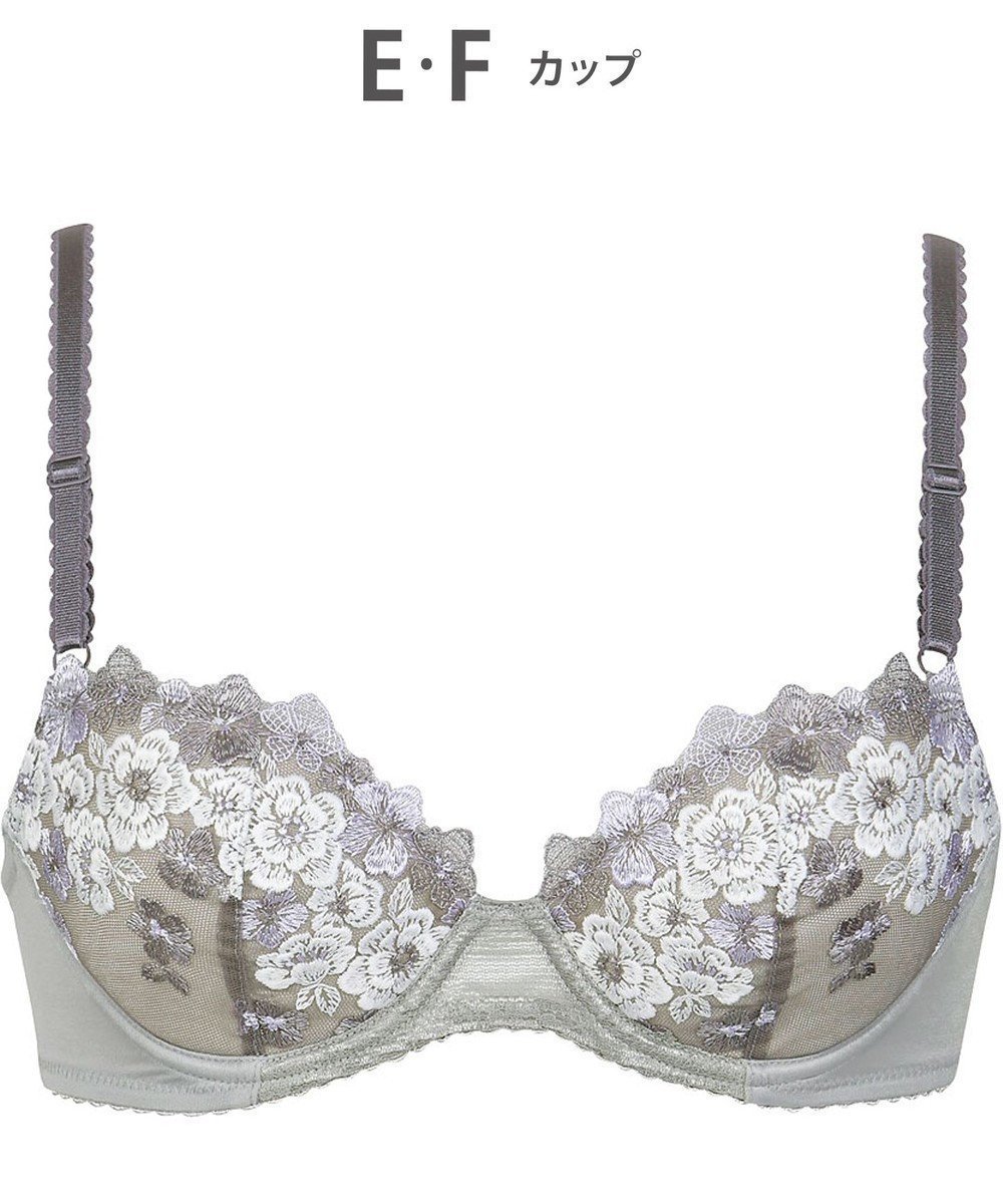 【ウィング/Wing】の【ナチュラルアップブラ】 AA~Gカップ展開 ふっくら自然なまるみでバストアップ KB2060 ウイング/ワコール インテリア・キッズ・メンズ・レディースファッション・服の通販 founy(ファニー) 　ファッション　Fashion　レディースファッション　Fashion for Women　おすすめ　Recommended / Our Picks　なめらか　Smooth, Silky Texture　アンダー　Underwear Essentials　フィット　Fit, Slim Fit　ブラジャー　Bra, Lingerie　ワイヤー　Wire, Wired Bra　エレガント 上品　Elegant　グレー|ID: prp329100004466014 ipo3291000000035541772