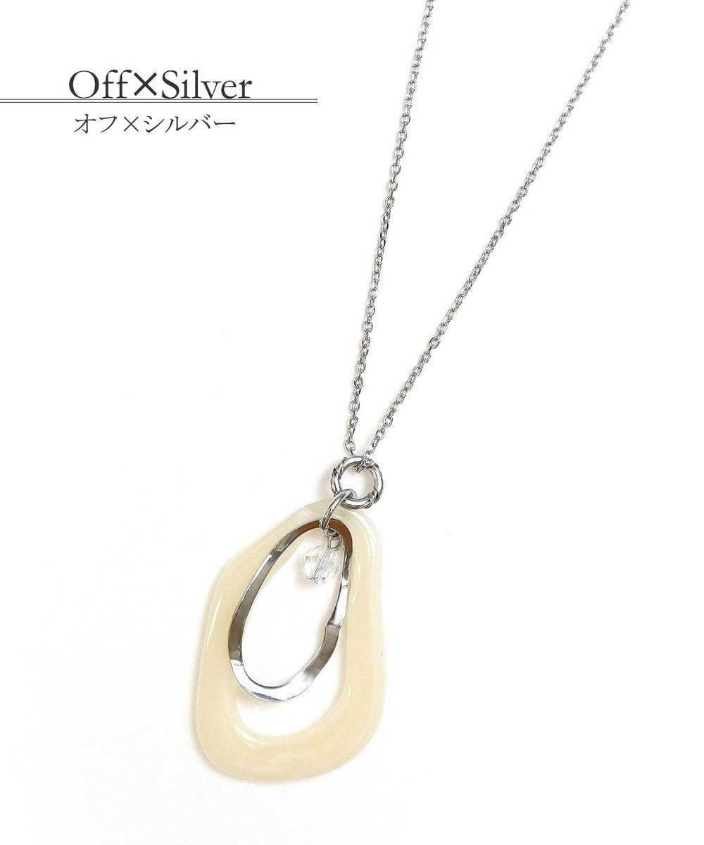 【ティアクラッセ/Tiaclasse】の【安田美沙子さん着用・日本製】変形マーブルモチーフネックレス インテリア・キッズ・メンズ・レディースファッション・服の通販 founy(ファニー) ファッション Fashion レディースファッション Fashion for Women ジュエリー Jewelry ネックレス Necklaces & Pendants アクセサリー Fashion Accessories ガラス Glass, Glassware シューズ Shoes, Footwear チェーン Chain, Chain Strap ネックレス Necklace, Pendant Necklace マーブル Marble, Marble Pattern メタル Metal, Metal Parts ロング Long, Long-Length 再入荷 Restock / Back in Stock 新作・新入荷 New Arrivals / New In 日本製 Made In Japan オフ×シルバー|ID: prp329100004466028 ipo3291000000034179518