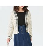 【エニィ スィス/any SiS】の【洗える】透かし編みニット カーディガン アイボリー|ID: prp329100004466178 ipo3291000000031981971