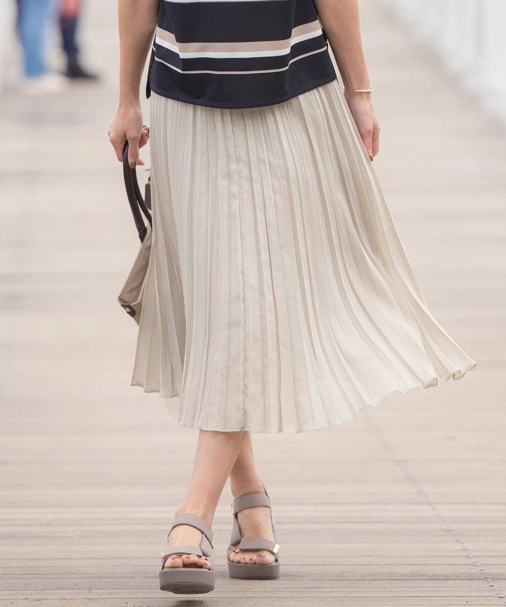 【ジェイ プレス/J.PRESS】のラミータンブラー プリーツ スカート インテリア・キッズ・メンズ・レディースファッション・服の通販 founy(ファニー) 　ファッション　Fashion　レディースファッション　Fashion for Women　スカート　Skirts　プリーツスカート / 上品フェミニンスタイル　Pleated Skirts　エレガント 上品　Elegant　春　Spring　タンブラー　Tumbler, Travel Mug　ダウン　Down, Puffer　デニム　Denim, Jeans Material　フェミニン　Feminine, Girly　プリーツ　Pleats, Pleated　リラックス　Relax, Relaxed Fit　ロング　Long, Long-Length　S/S・春夏　SS, Spring/Summer, Warm Season　夏　Summer　ベージュ系|ID: prp329100004466194 ipo3291000000034283280