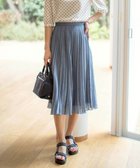 【ジェイ プレス/J.PRESS】のラミータンブラー プリーツ スカート デニムブルー系|ID: prp329100004466194 ipo3291000000034283281