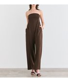 【ベイジ,/BEIGE,】の【洗える】PHILOX / ハイストレッチベアトップオールインワン Brown|ID: prp329100004466351 ipo3291000000031834567