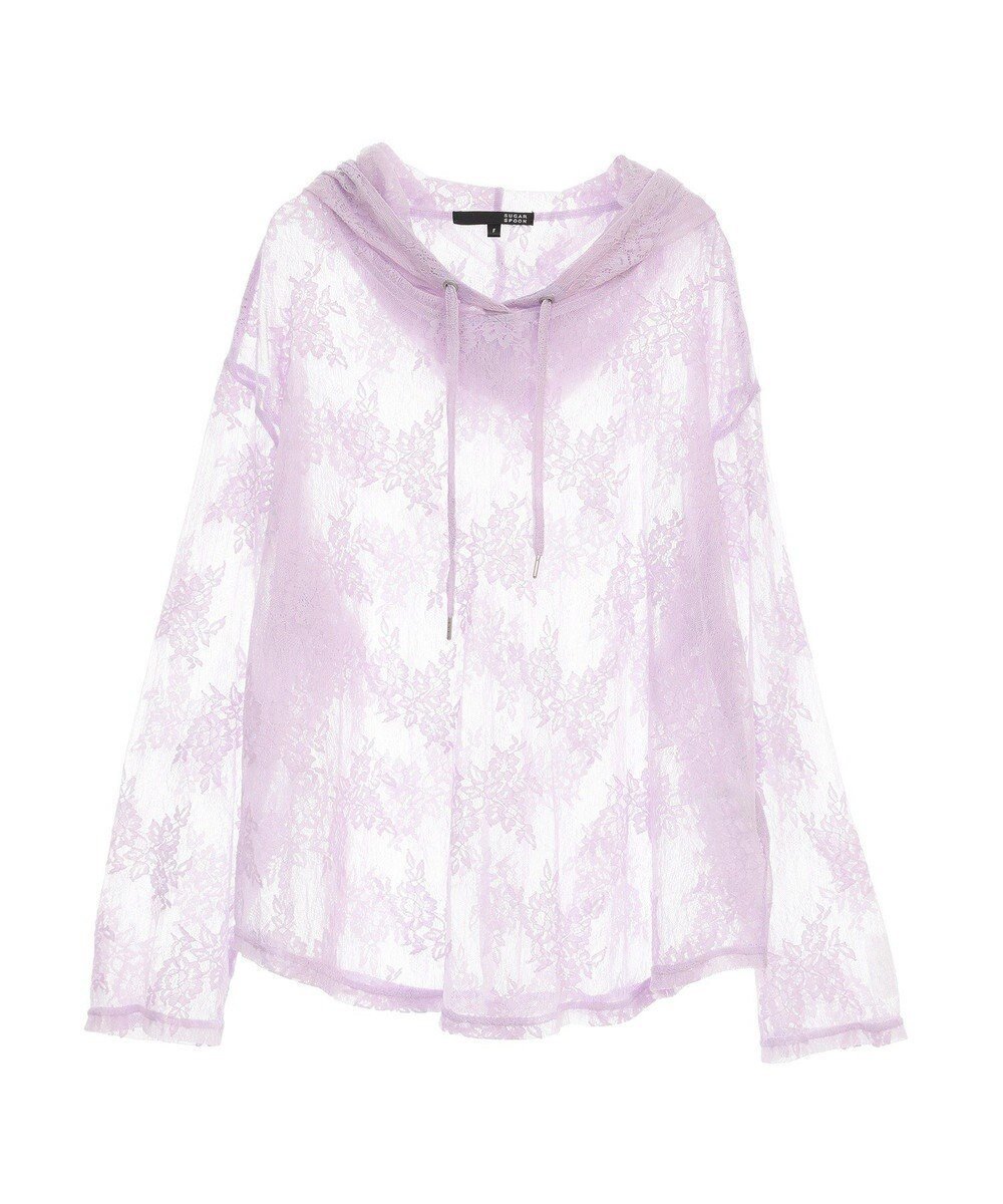 【グリーンパークス/Green Parks】の・SUGAR SPOON シアーレースフーディー インテリア・キッズ・メンズ・レディースファッション・服の通販 founy(ファニー) 　ファッション　Fashion　レディースファッション　WOMEN　トップス・カットソー　Tops/Tshirt　パーカ　Sweats　スウェット　Sweat　おすすめ　Recommend　インナー　Inner　シアー　Sheer　ジャケット　Jacket　スウェット　Sweat　フェミニン　Feminine　ポケット　Pocket　レース　Race　夏　Summer　春　Spring　S/S・春夏　Ss・Spring/Summer　Lavender|ID: prp329100004466478 ipo3291000000031835037