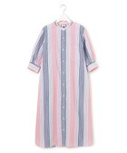 【ジェイプレスヨークストリート/J.PRESS YORK STREET】の【WOMEN】マルチストライプ シャツワンピース レッド系1|ID: prp329100004466499 ipo3291000000032039640