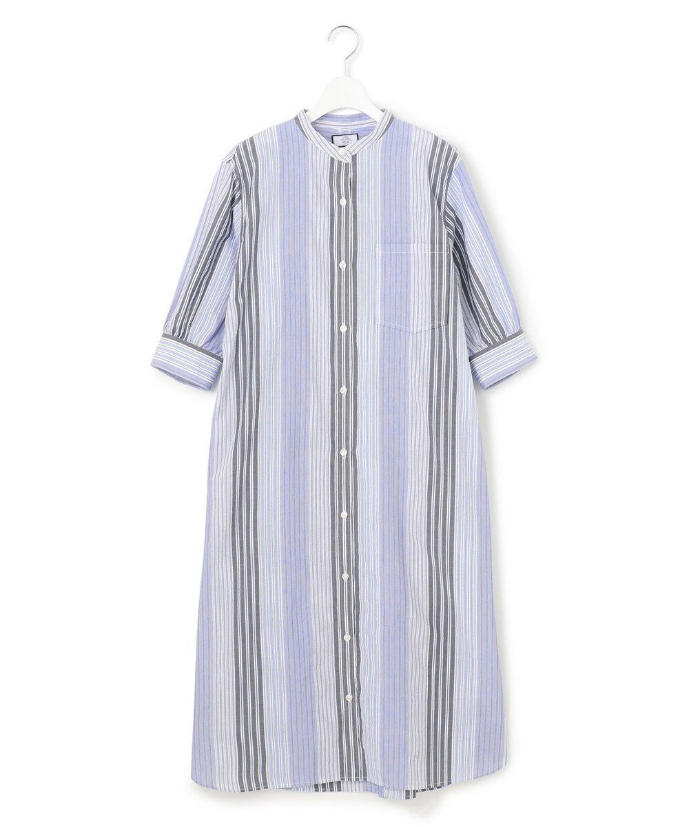 【ジェイプレスヨークストリート/J.PRESS YORK STREET】の【WOMEN】マルチストライプ シャツワンピース インテリア・キッズ・メンズ・レディースファッション・服の通販 founy(ファニー) 　ファッション　Fashion　レディースファッション　WOMEN　ワンピース　Dress　シャツワンピース　Shirt Dresses　アクセサリー　Accessories　春　Spring　秋　Autumn/Fall　キャップ　Cap　シンプル　Simple　ストライプ　Stripe　スニーカー　Sneakers　スピンドル　Spindle　バランス　Balance　リラックス　Relax　S/S・春夏　Ss・Spring/Summer　夏　Summer　ブルー系1|ID: prp329100004466499 ipo3291000000032039642