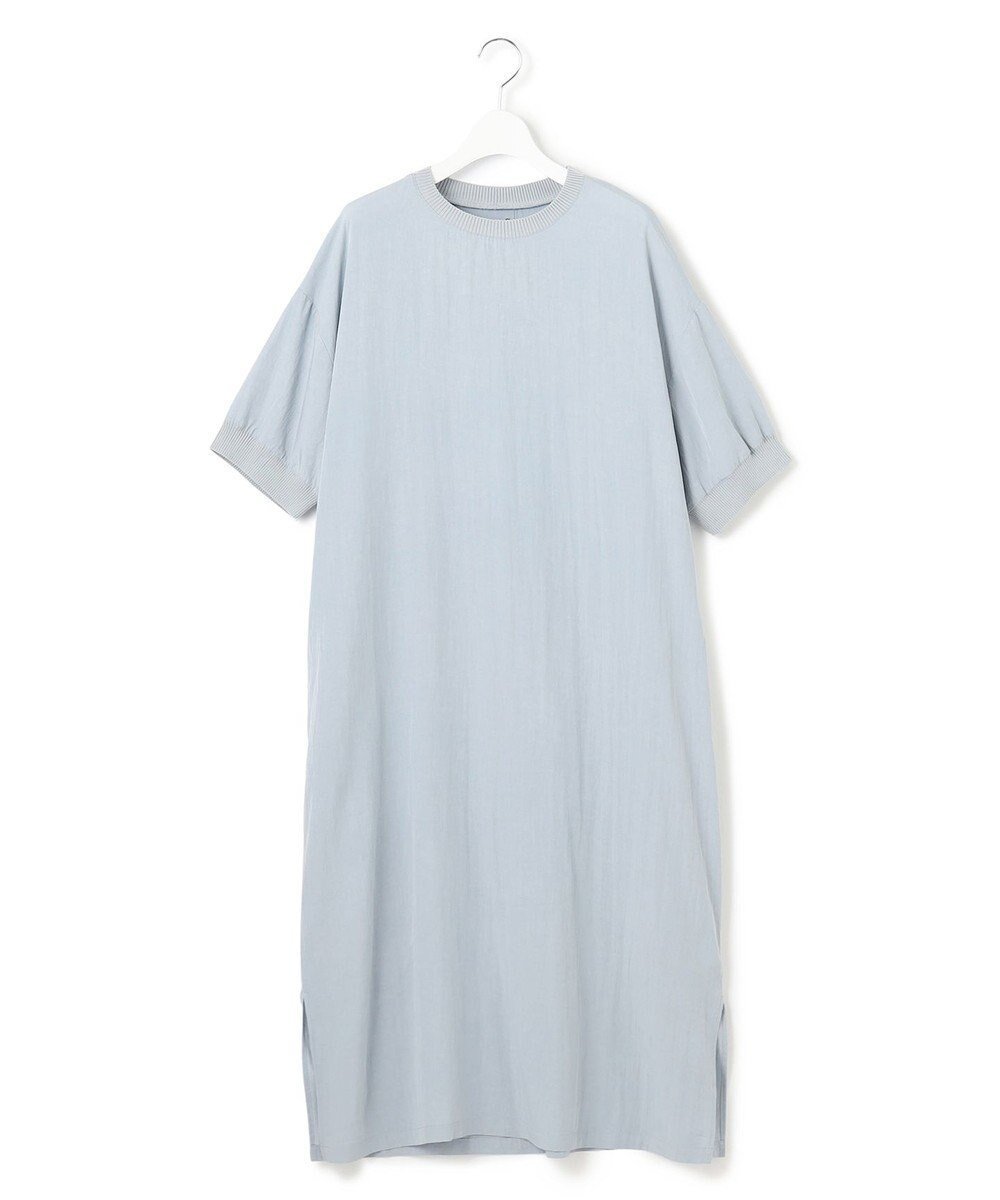 【ジェイプレスヨークストリート/J.PRESS YORK STREET】の【WOMEN】ワッシャーニットコンビ ワンピース インテリア・キッズ・メンズ・レディースファッション・服の通販 founy(ファニー) 　ファッション　Fashion　レディースファッション　WOMEN　ワンピース　Dress　おすすめ　Recommend　サンダル　Sandals　シンプル　Simple　タンブラー　Tumbler　デニム　Denim　フォルム　Form　夏　Summer　春　Spring　S/S・春夏　Ss・Spring/Summer　ダルブルー系|ID: prp329100004466504 ipo3291000000031345556