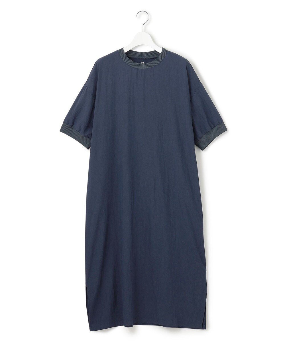 【ジェイプレスヨークストリート/J.PRESS YORK STREET】の【WOMEN】ワッシャーニットコンビ ワンピース インテリア・キッズ・メンズ・レディースファッション・服の通販 founy(ファニー) 　ファッション　Fashion　レディースファッション　WOMEN　ワンピース　Dress　おすすめ　Recommend　サンダル　Sandals　シンプル　Simple　タンブラー　Tumbler　デニム　Denim　フォルム　Form　夏　Summer　春　Spring　S/S・春夏　Ss・Spring/Summer　ネイビー系|ID: prp329100004466504 ipo3291000000031345560