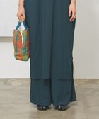 【ジェイプレスヨークストリート/J.PRESS YORK STREET】の【WOMEN】ワッシャーリラックス ワイドパンツ ダークグリーン系|ID: prp329100004466515 ipo3291000000032647123
