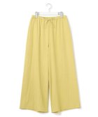 【ジェイプレスヨークストリート/J.PRESS YORK STREET】の【WOMEN】ワッシャーリラックス ワイドパンツ イエロー系|ID: prp329100004466515 ipo3291000000032647124
