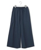 【ジェイプレスヨークストリート/J.PRESS YORK STREET】の【WOMEN】リネンライクリラックス ワイドパンツ ネイビー系|ID: prp329100004466519 ipo3291000000032040110