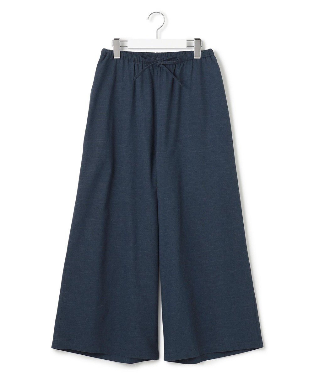【ジェイプレスヨークストリート/J.PRESS YORK STREET】の【WOMEN】リネンライクリラックス ワイドパンツ インテリア・キッズ・メンズ・レディースファッション・服の通販 founy(ファニー) 　ファッション　Fashion　レディースファッション　WOMEN　パンツ　Pants　春　Spring　カラフル　Colorful　サンダル　Sandals　シューズ　Shoes　シンプル　Simple　スニーカー　Sneakers　ソックス　Socks　ドローストリング　Drawstring　人気　Popularity　バレエ　Ballet　ポケット　Pocket　リネン　Linen　ワイド　Wide　S/S・春夏　Ss・Spring/Summer　おすすめ　Recommend　夏　Summer　ネイビー系|ID: prp329100004466519 ipo3291000000032040110