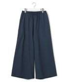 【ジェイプレスヨークストリート/J.PRESS YORK STREET】の【WOMEN】リネンライクリラックス ワイドパンツ ネイビー系|ID: prp329100004466519 ipo3291000000032647132