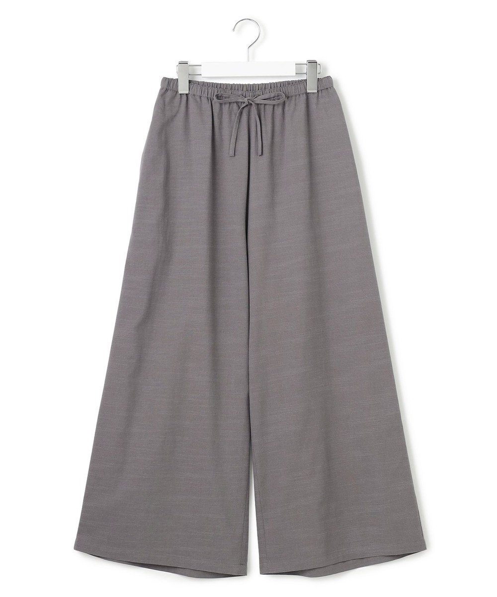 【ジェイプレスヨークストリート/J.PRESS YORK STREET】の【WOMEN】リネンライクリラックス ワイドパンツ インテリア・キッズ・メンズ・レディースファッション・服の通販 founy(ファニー) 　ファッション　Fashion　レディースファッション　Fashion for Women　パンツ　Pants & Trousers　春　Spring　カラフル　Colorful Design　サンダル　Sandals, Summer Shoes　シューズ　Shoes, Footwear　シンプル　Simple, Minimal　スニーカー　Sneakers, Trainers　ソックス　Socks, Hosiery　ドローストリング　Drawstring, Pull Cord　人気　Popular, Best Seller　バレエ　Ballet, Ballet Style　ポケット　Pocket, Pocket Detail　リネン　Linen, Linen Fabric　ワイド　Wide, Wide Fit　S/S・春夏　SS, Spring/Summer, Warm Season　おすすめ　Recommended / Our Picks　夏　Summer　グレー系|ID: prp329100004466519 ipo3291000000033584761